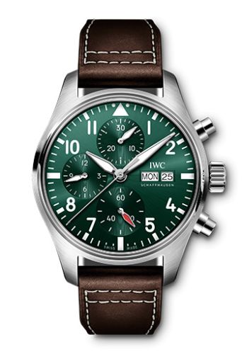 IWC IW3881-03 : Pilot's Watch Chronograph 41 Stainless Steel / Green
