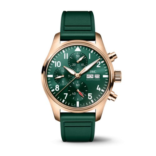 IWC IW3881-10 : Pilot's Watch Chronograph 41 Red Gold / Green