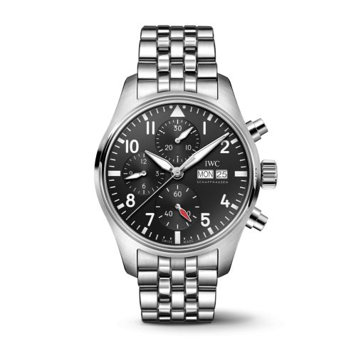 IWC IW3881-13 : Pilot's Watch Chronograph 41 Stainless Steel / Black / Bracelet
