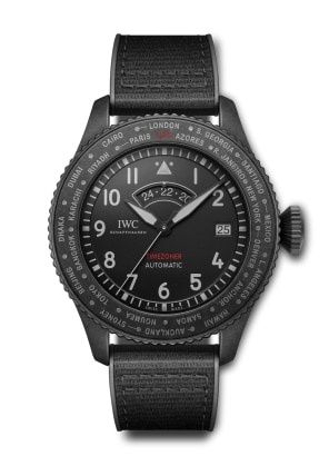 IWC IW3955-05 : Pilot’s Watch Timezoner Top Gun Ceratanium