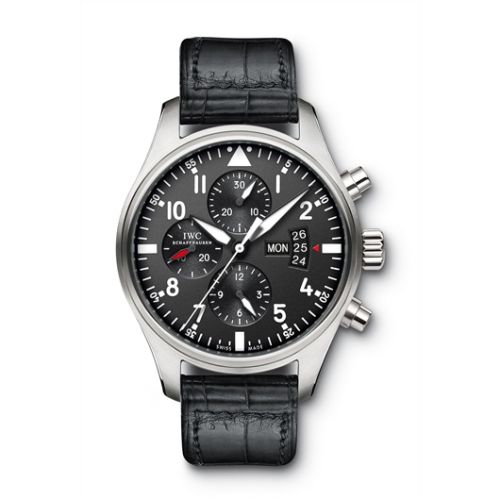 IWC IW3777-01 : Pilot's Watch Chronograph Stainless Steel / Black / Strap