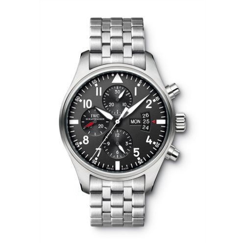 IWC IW3777-04 : Pilot's Watch Chronograph Stainless Steel / Black / Bracelet