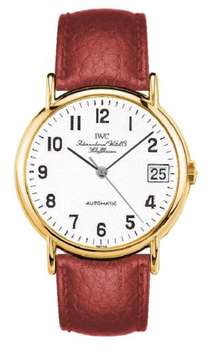 IWC IW3513-36 : Portofino Automatic Yellow Gold / White - Railroad / Strap