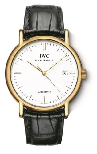 IWC IW3533-07 : Portofino Automatic / Yellow Gold / White / Strap