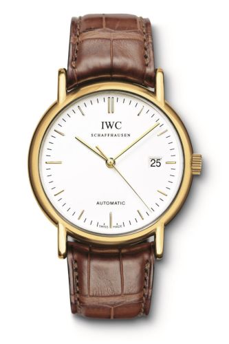 IWC IW3533-14 : Portofino Automatic / Yellow Gold / White / Strap