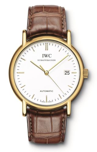 IWC IW3533-17 : Portofino Automatic / Yellow Gold / White / Strap