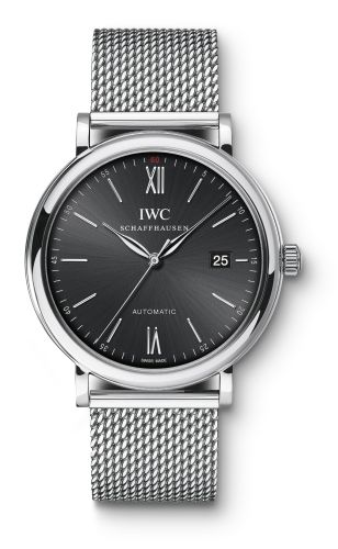 IWC IW3565-06 : Portofino Automatic Stainless Steel / Black / Milanese