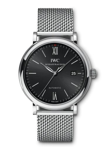 IWC IW3565-08 : Portofino Automatic Stainless Steel / Black / Short Milanese