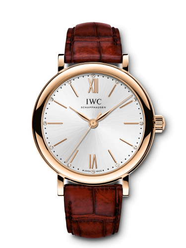 IWC IW3574-01 : Portofino 34 Rose Gold / Silver / Santoni