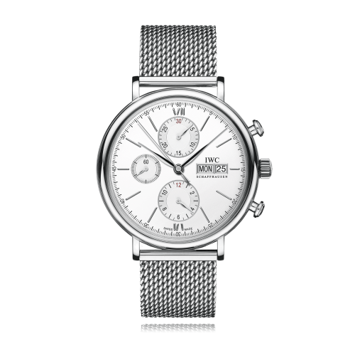 IWC IW3910-32 : Portofino Chronograph Stainless Steel / Silver ...