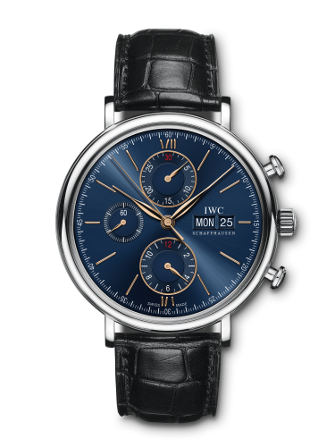 IWC IW3910-36 : Portofino Chronograph Stainless Steel / Blue