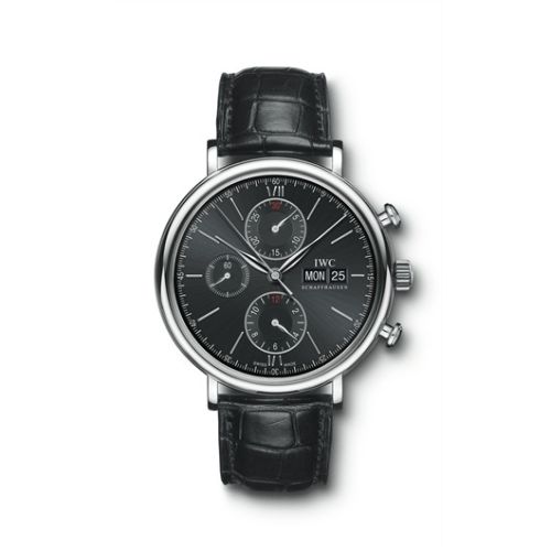 IWC IW3910-08 : Portofino Chronograph Stainless Steel / Black