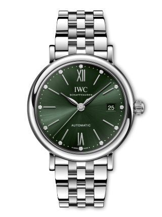 IWC IW4586-02 : Portofino Automatic 37 Stainless Steel / Green / Bracelet