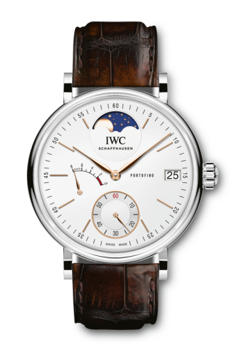 IWC IW5164-01 : Portofino Hand-Wound Eight Days Moonphase Stainless Steel / Silver