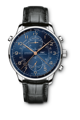 IWC IW3712-22 : Portuguese Chrono-Rattrapante Stainless Steel / Blue / Boutique Milano