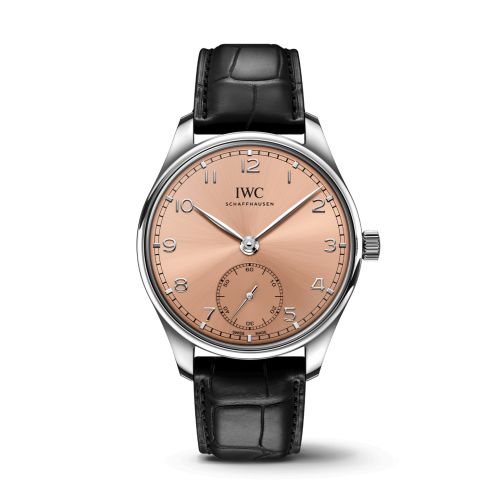 IWC IW3583-13 : Portugieser Automatic 40 Stainless Steel / Salmon