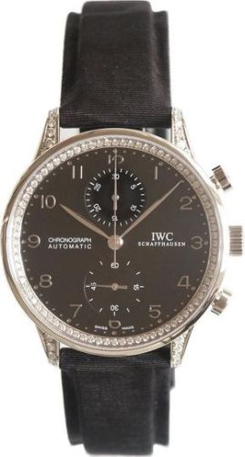 IWC IW3714-22 : Portuguese Chrono-Automatic White Gold / Black / Diamond