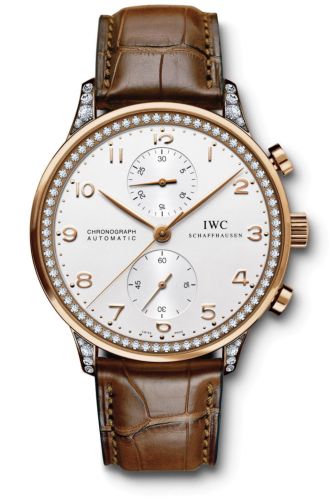 IWC IW3714-85 : Portugieser Chrono-Automatic Red Gold / Silver / Diamond