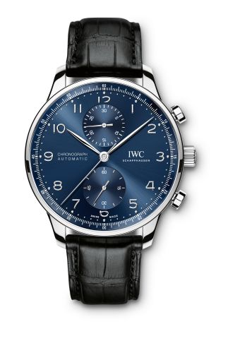 IWC IW3714-91 : Portuguese Chrono-Automatic Stainless Steel / Blue