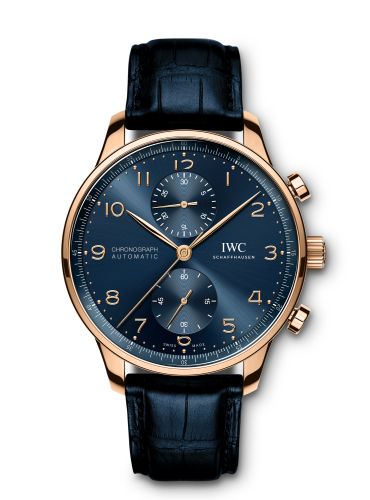 IWC IW3716-14 : Portugieser Chronograph Red Gold / Blue / Boutique Edition