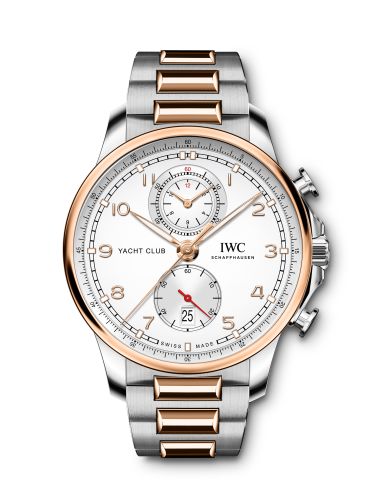 IWC IW3907-03 : Portugieser Yacht Club Chronograph Stainless Steel - Red Gold / Silver / Bracelet