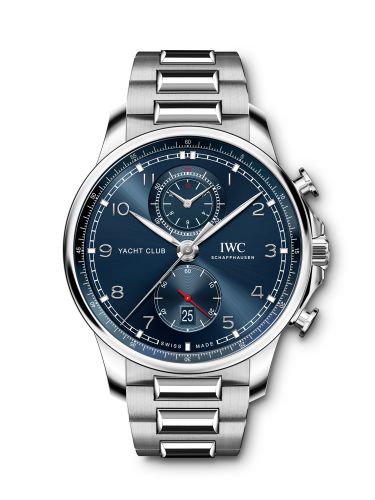 IWC IW3907-01 : Portugieser Yacht Club Chronograph Stainless Steel / Blue / Bracelet