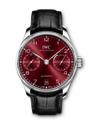 IWC IW5007-14 : Portugieser Automatic 5007 Stainless Steel / Burgundy