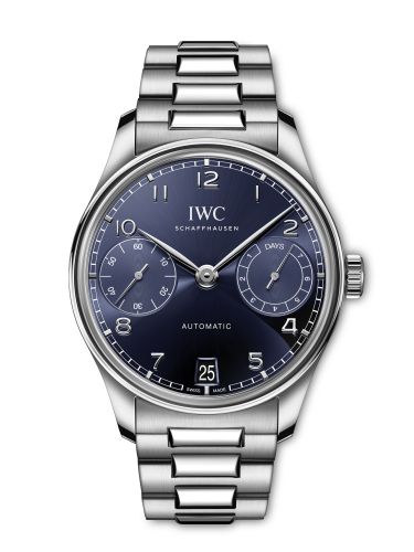 IWC IW5017-04 : Portugieser Automatic 42 Stainless Steel / Blue / Bracelet
