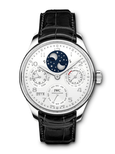 IWC IW5034-06 : Portugieser Perpetual Calendar Double Moon Platinum / Silver