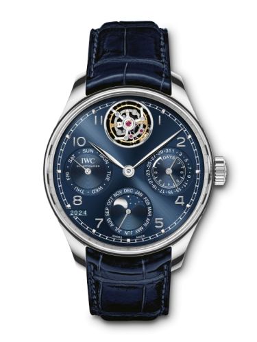 IWC IW5045-06 : Portuguese Perpetual Calendar Tourbillon Platinum / Blue