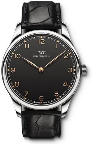 IWC IW5703-02 : Portugieser Hand-Wound Pure Classic Stainless Steel / Black