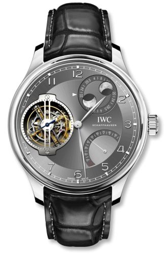 IWC IW5901-02 : Portugieser Constant-Force Tourbillon Double Moon Platinum / Ardoise