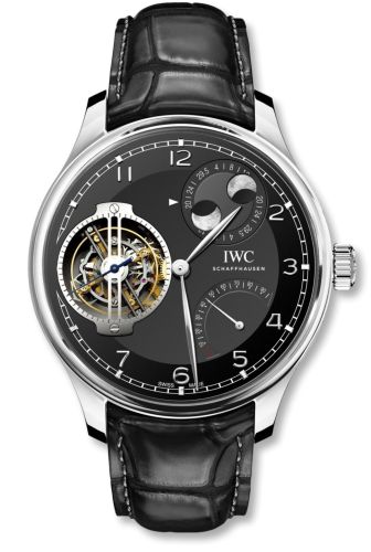 IWC IW5901-04 : Portugieser Constant-Force Tourbillon Double Moon Platinum / Black