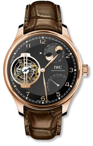 IWC IW5901-07 : Portugieser Constant-Force Tourbillon Double Moon Red Gold / Black