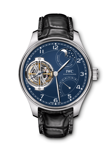 IWC IW5902-03 : Portugieser Constant-Force Tourbillon Edition “150 Years” Platinum / Blue