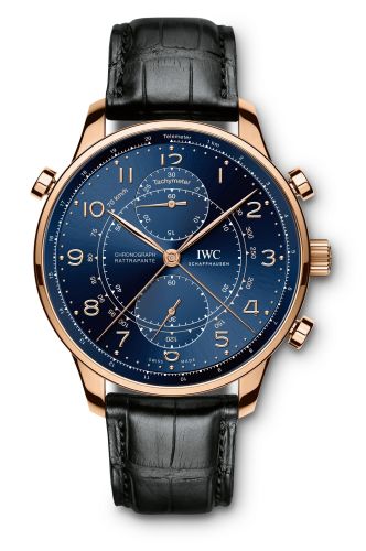 IWC IW3712 15 Portuguese Chrono Rattrapante Red Gold Blue