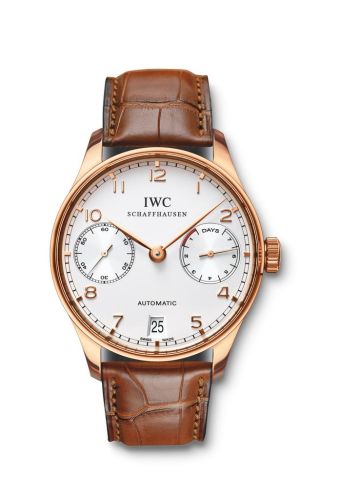 IWC IW5001 01 Portuguese Automatic Rose Gold Silver WatchBase