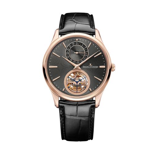 Jaeger-LeCoultre Q13224E2 : Master Ultra Thin Tourbillon Pink Gold / Grey Enamel