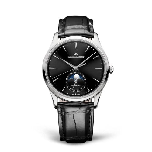 Jaeger-LeCoultre Q1368471 : Master Ultra Thin Moon Stainless Steel / Black / Alligator