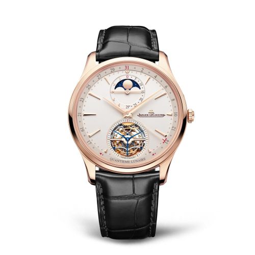 Jaeger-LeCoultre Q169242J : Master Ultra Thin Tourbillon Moon Pink Gold / Eggshell / Alligator