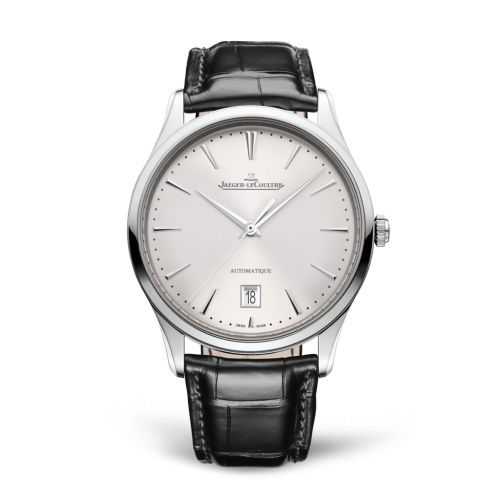 Jaeger-LeCoultre 1238420 : Master Ultra Thin Date Stainless Steel / Silver / Alligator