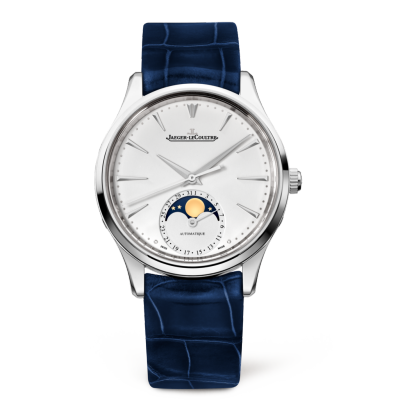 Jaeger-LeCoultre 1258420 : Master Ultra Thin Moon 34 Stainless Steel / Silver / Alligator