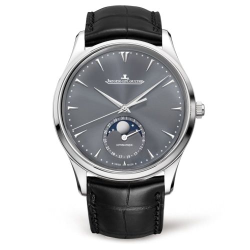 Jaeger-LeCoultre 1363540 : Master Ultra Thin Moon White Gold / Grey / Alligator