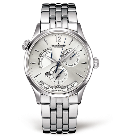 Jaeger-LeCoultre 1428121 : Master Geographic Stainless Steel / Silver / Bracelet