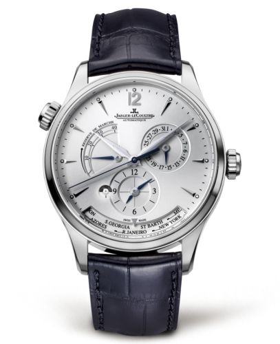 Jaeger-LeCoultre 1428421 : Master Geographic Stainless Steel / Silver / Alligator