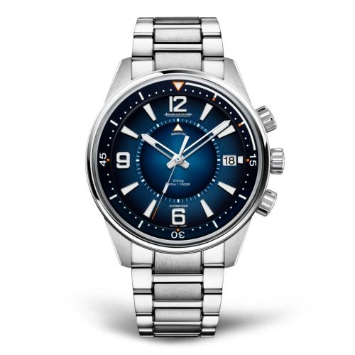 Jaeger-LeCoultre 9038180 : Polaris Mariner Memovox Stainless Steel / Blue / Bracelet