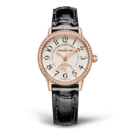 Jaeger-LeCoultre 3462430 : Rendez-Vous Night & Day Small Pink Gold - Diamond / Silver / Alligator