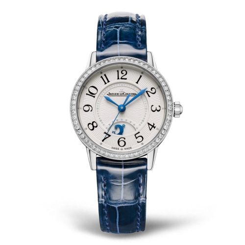 Jaeger-LeCoultre 3468430 : Rendez-Vous Night & Day Small Stainless Steel - Diamond / Silver / Alligator
