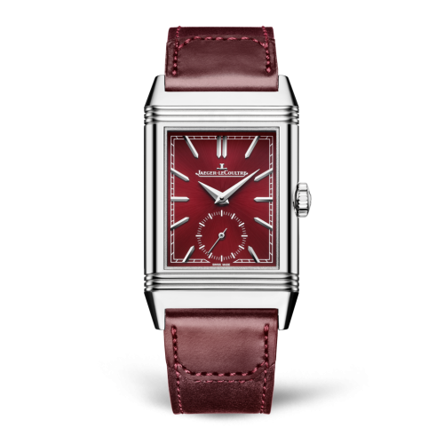 Jaeger-LeCoultre 397846J : Reverso Tribute Small Seconds Stainless Steel / Red / Fagliano