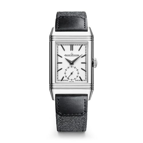 Jaeger-LeCoultre 713842J : Reverso Tribute Small Seconds Stainless Steel / Silver / Fagliano